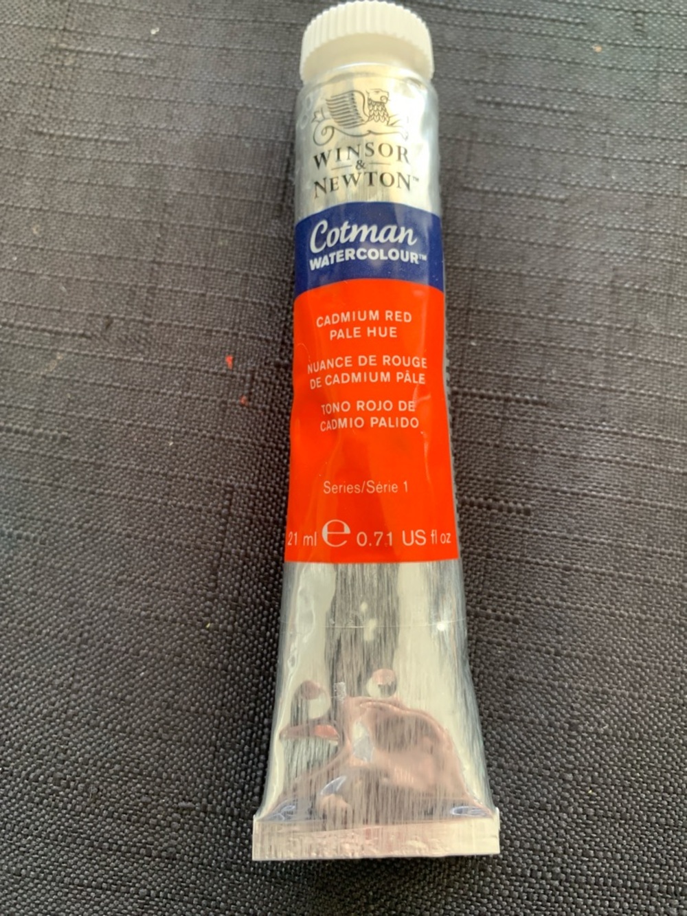 Windsor Cotman Watercolour Tube - Cadmium Red Pale Hue, Blue, Silver